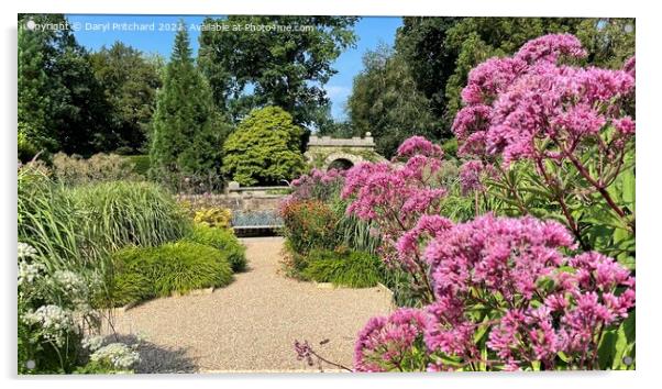 Gardens at chatsworth Acrylic by Daryl Pritchard videos