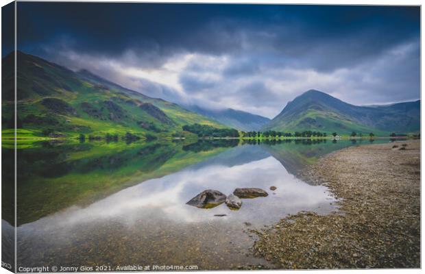 Moody Buttermere Canvas Print by Jonny Gios