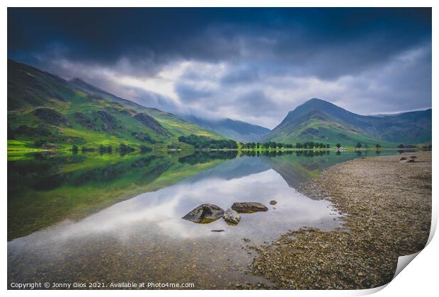Moody Buttermere Print by Jonny Gios