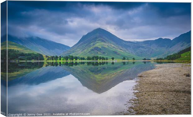 Shoreline of Buttermere Canvas Print by Jonny Gios
