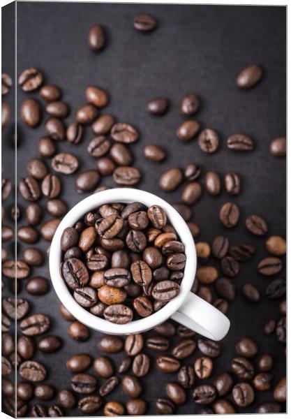 Coffee Beans Canvas Print by Mike C.S.