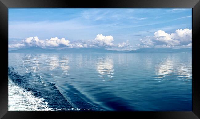 Sailing on Kilbrannan Sound Framed Print by Ros Ambrose