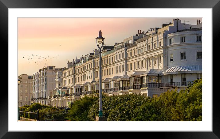 A Regency Row In Brighton Framed Mounted Print by Chris Lord