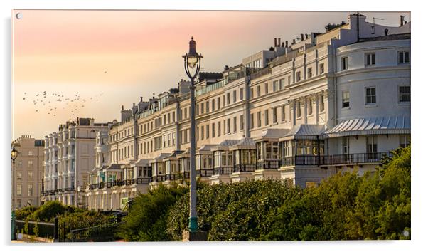 A Regency Row In Brighton Acrylic by Chris Lord