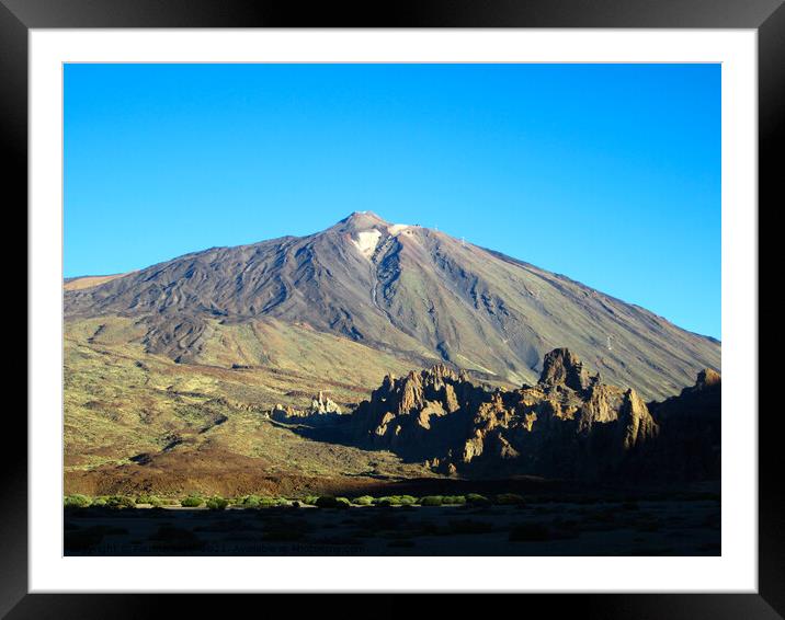 El Teide volcano. National Park of Tenerife Framed Mounted Print by Paulina Sator