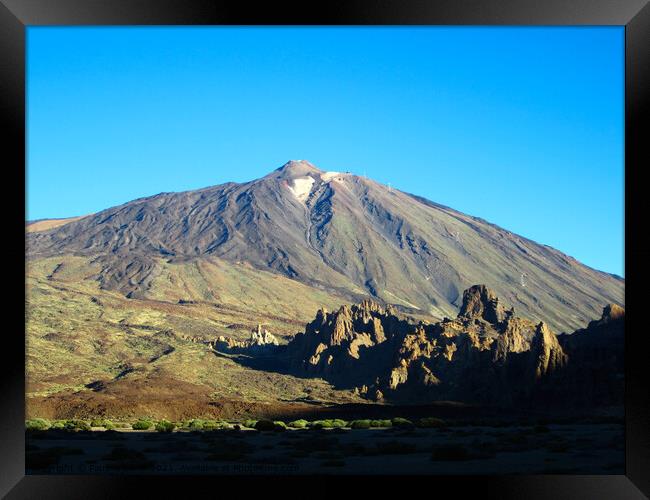 El Teide volcano. National Park of Tenerife Framed Print by Paulina Sator