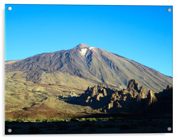 El Teide volcano. National Park of Tenerife Acrylic by Paulina Sator