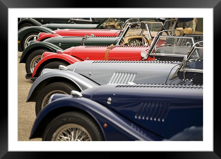 Morgan cars Framed Mounted Print by Tony Bates