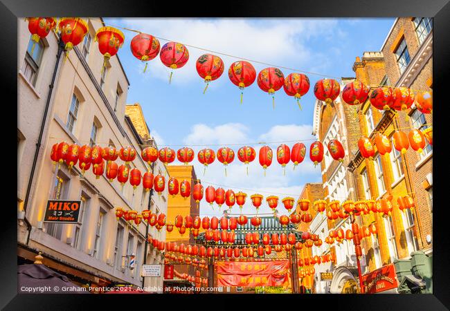 Chinatown, West End, London Framed Print by Graham Prentice