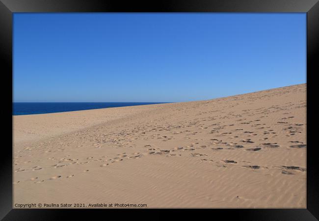 Parque Natural de Corralejo, Fuerteventura Framed Print by Paulina Sator