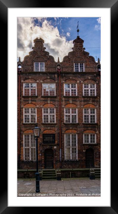 Grainy Gdansk Brownstone Framed Mounted Print by DiFigiano Photography