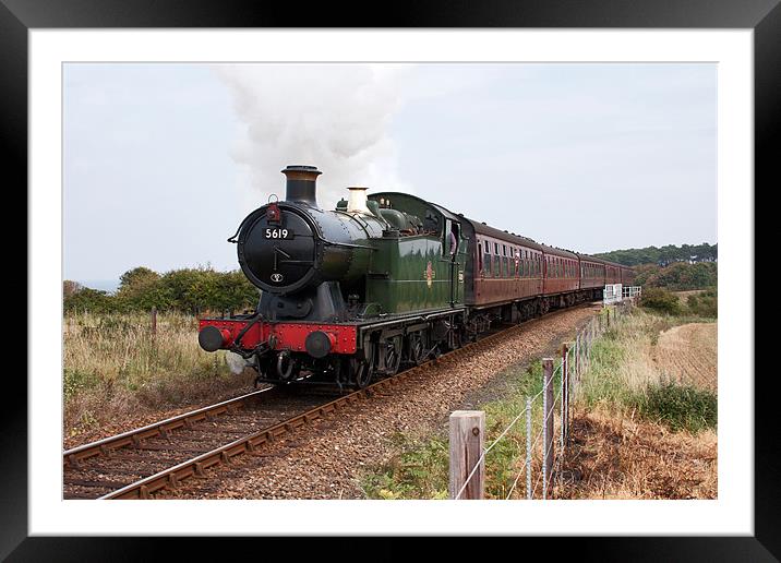 North Norfolk Railway Steam Train Framed Mounted Print by Richard Thomas
