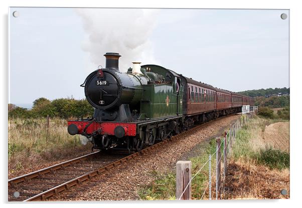 North Norfolk Railway Steam Train Acrylic by Richard Thomas