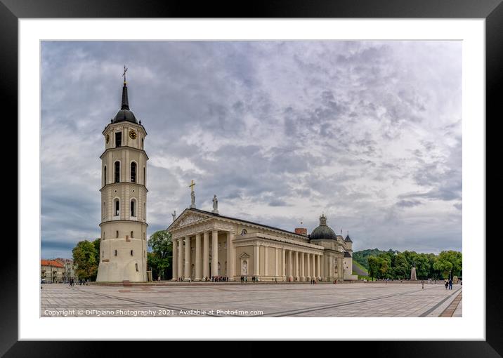 Vilnius Cathedral Framed Mounted Print by DiFigiano Photography