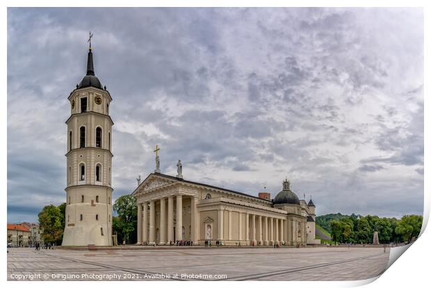 Vilnius Cathedral Print by DiFigiano Photography