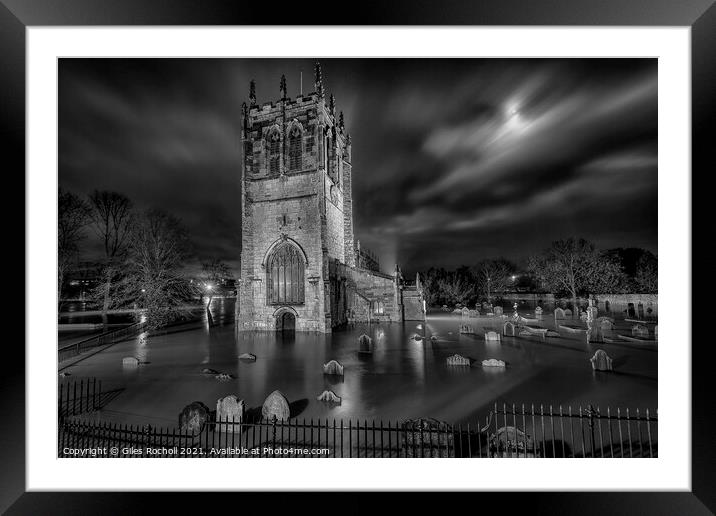 St Marys Church Tadcaster Yorkshire Framed Mounted Print by Giles Rocholl