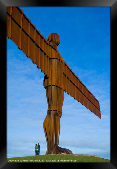 Angel of the North and tourism Framed Print by Giles Rocholl