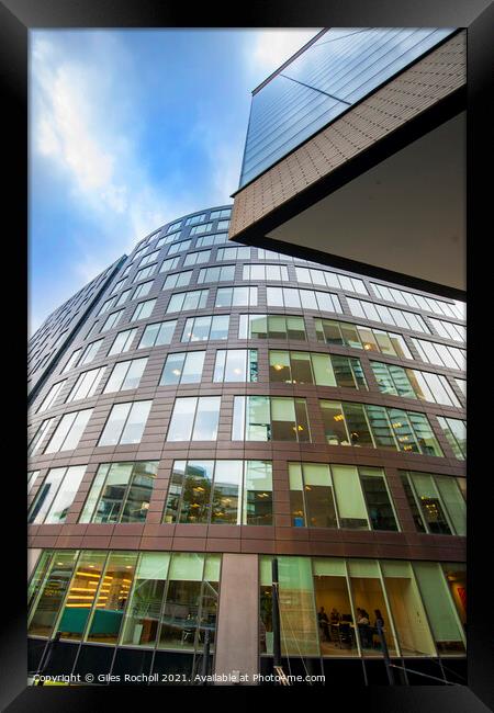 Modern offices Manchester City Framed Print by Giles Rocholl