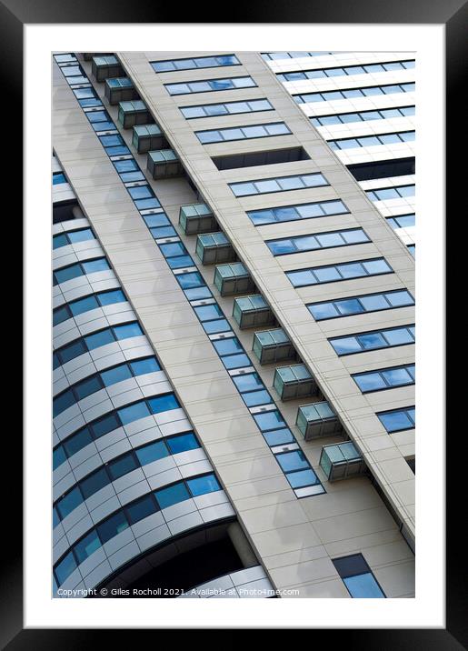 Bridgewater Place Offices Leeds Framed Mounted Print by Giles Rocholl