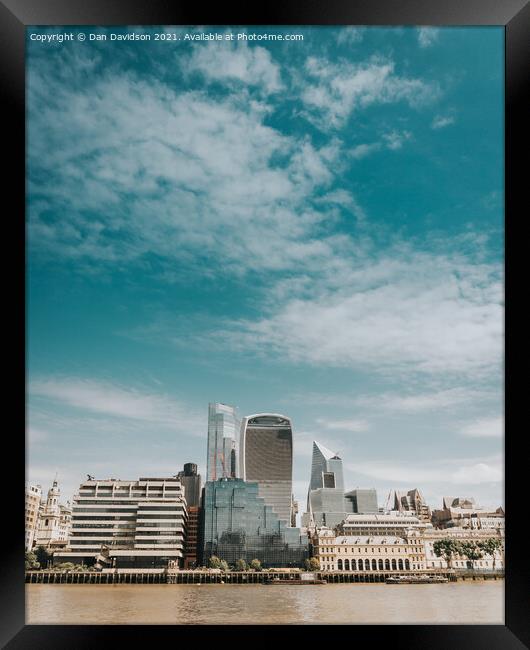 Big City Sky Framed Print by Dan Davidson