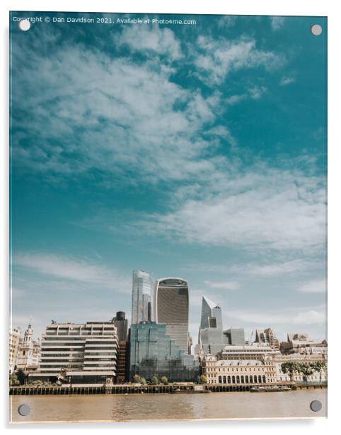 Big City Sky Acrylic by Dan Davidson