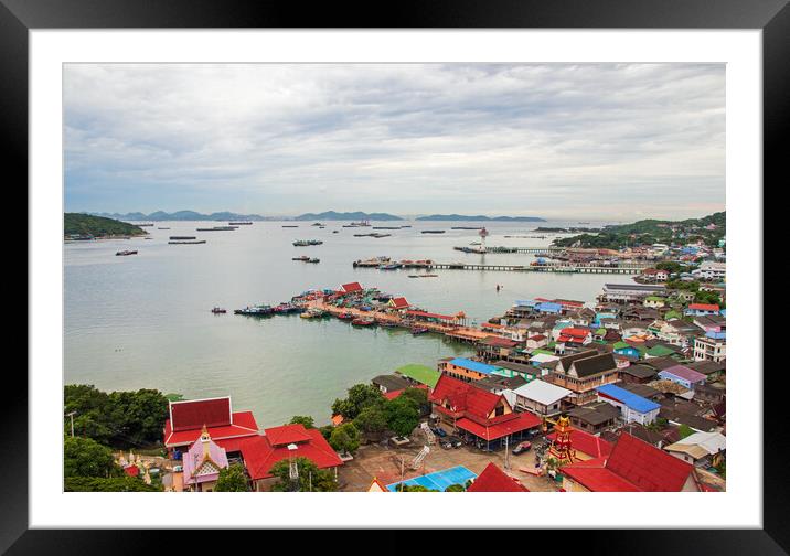Thai Koh Si Chang island in Thailand Asia Framed Mounted Print by Wilfried Strang
