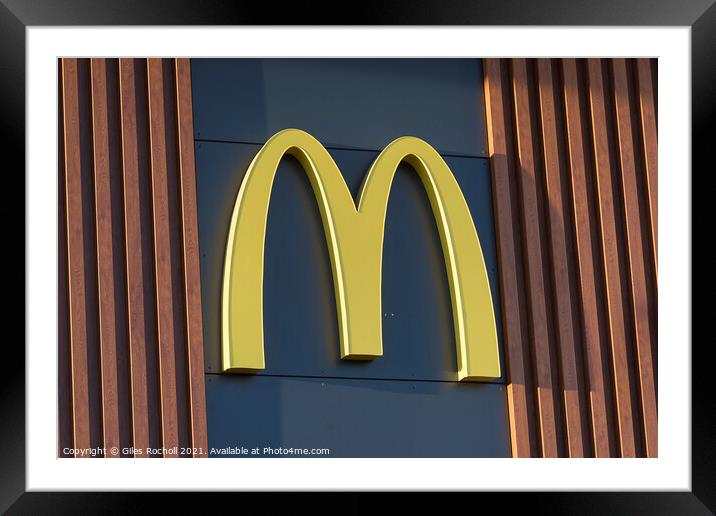 McDonalds logo art Framed Mounted Print by Giles Rocholl