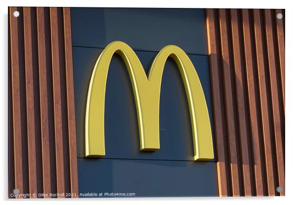McDonalds logo art Acrylic by Giles Rocholl