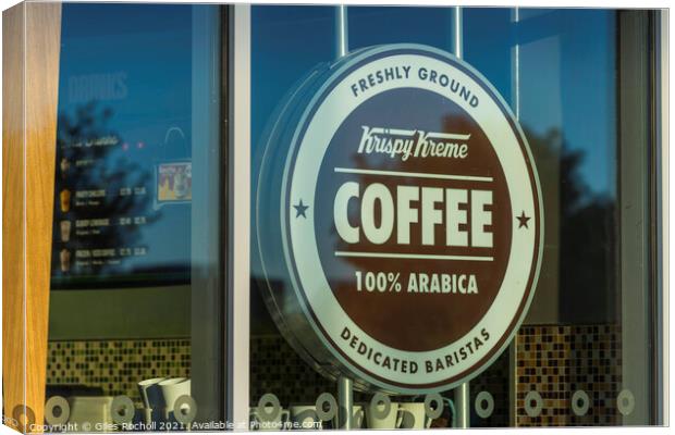 Coffee cafe logo abstract street Canvas Print by Giles Rocholl
