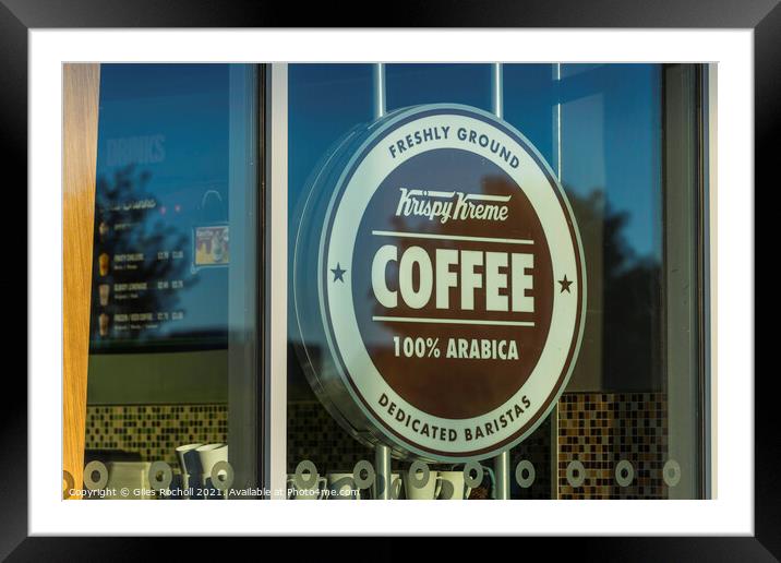 Coffee cafe logo abstract street Framed Mounted Print by Giles Rocholl