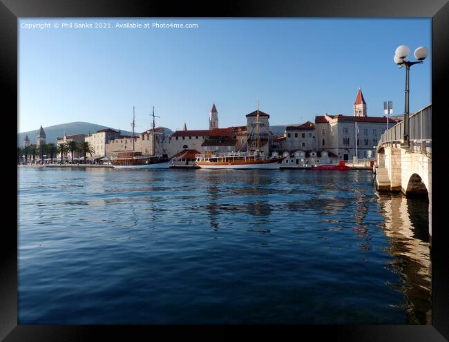 Trogir Old Town - Croatia Framed Print by Phil Banks