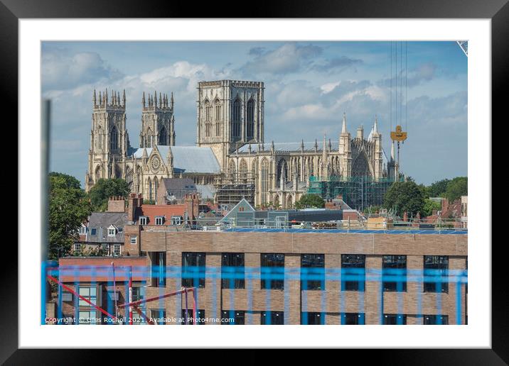 York Minster Yorkshire Framed Mounted Print by Giles Rocholl