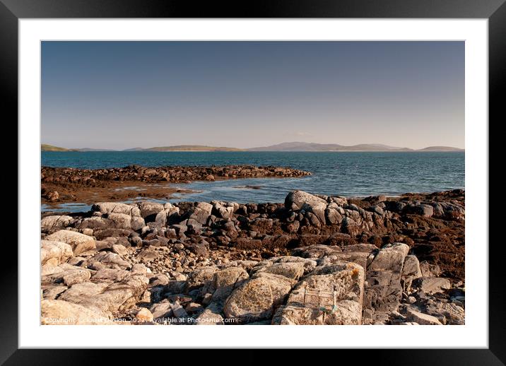 Polochar, South Uist, Outer Hebrides, Scotland Framed Mounted Print by Kasia Design