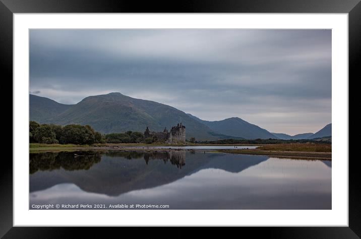 Kilchurn Castle - Lock Awe reflections Framed Mounted Print by Richard Perks