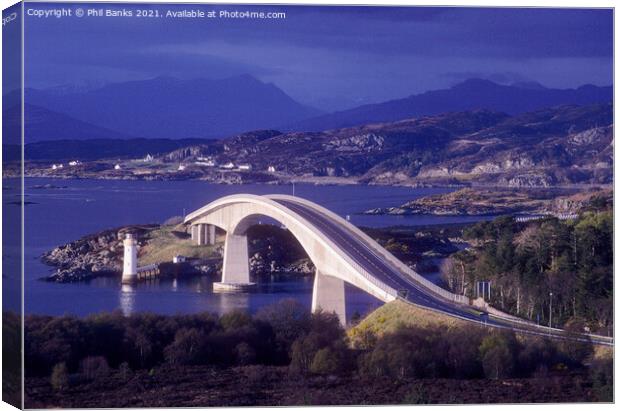 The Skye Bridge  Canvas Print by Phil Banks