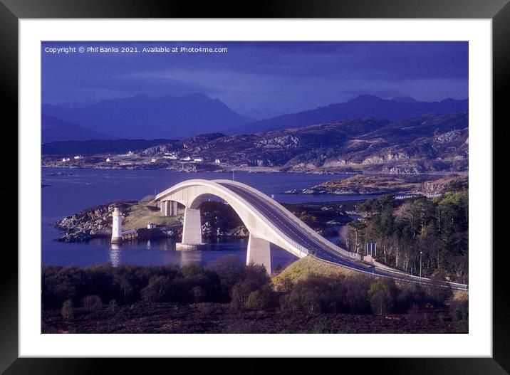 The Skye Bridge  Framed Mounted Print by Phil Banks