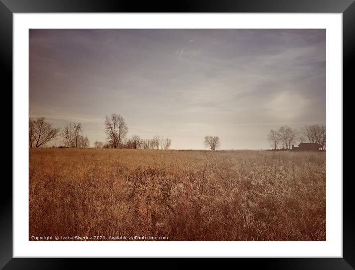 Outdoor field Framed Mounted Print by Larisa Siverina