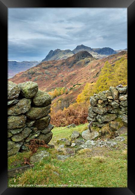 Langdale Pikes in Autumn Framed Print by Photimageon UK
