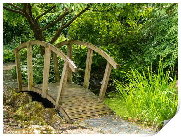 Japanese garden bridge Print by Photimageon UK
