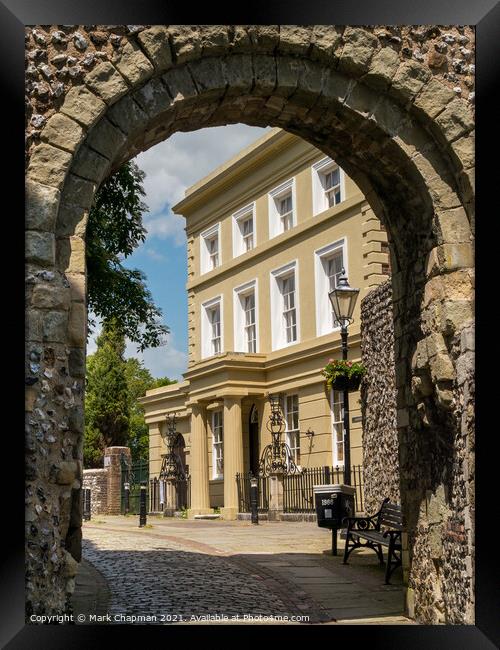 Castlegate House through Barbican Gate, Lewes Framed Print by Photimageon UK