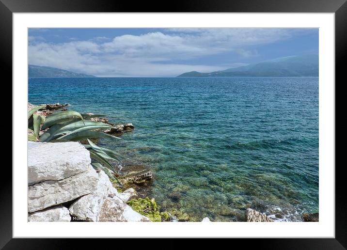 Kefalonia Greece View Framed Mounted Print by Diana Mower