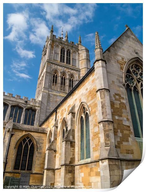 St Mary's Church Tower, Melton Mowbray Print by Photimageon UK