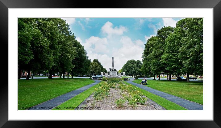 The Lever Brothers War Memorial Framed Mounted Print by Frank Irwin