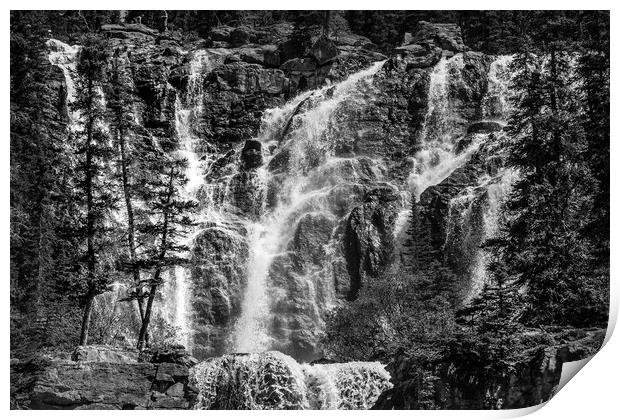 Bridal Veil Falls, Banff National Park Print by LensLight Traveler