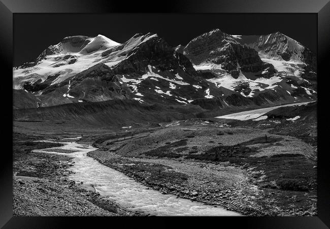 The Athabasca Glacier, Banff NP Framed Print by LensLight Traveler