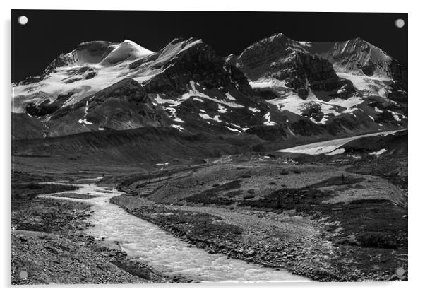 The Athabasca Glacier, Banff NP Acrylic by LensLight Traveler