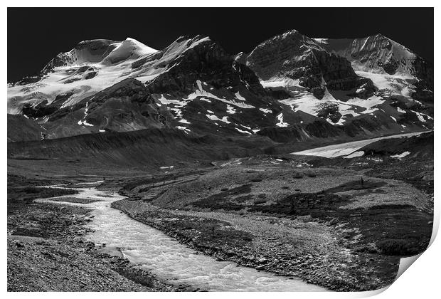 The Athabasca Glacier, Banff NP Print by LensLight Traveler