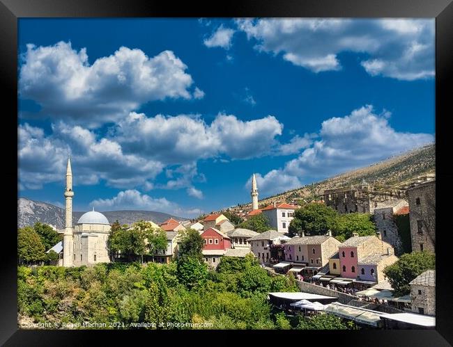 Iconic Bosnian Mosque Framed Print by Roger Mechan
