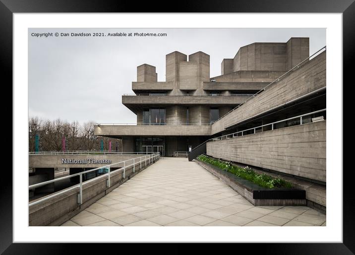 National Theatre London Framed Mounted Print by Dan Davidson