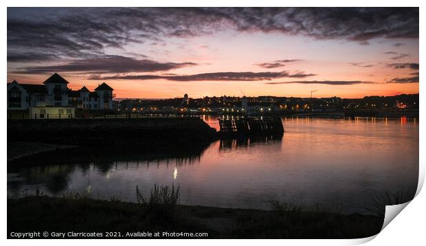 Stillness at South Shields  Print by Gary Clarricoates